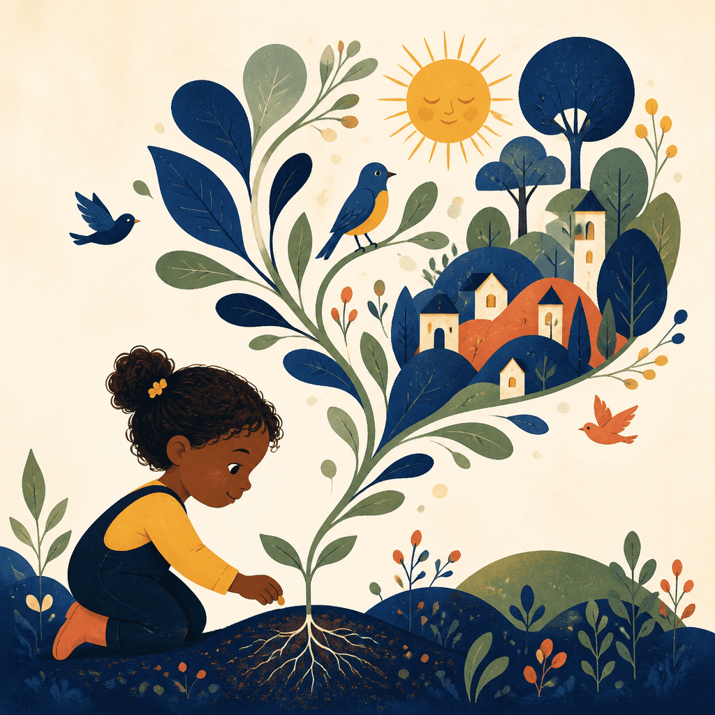 Couverture exemple : Aya et la petite graine