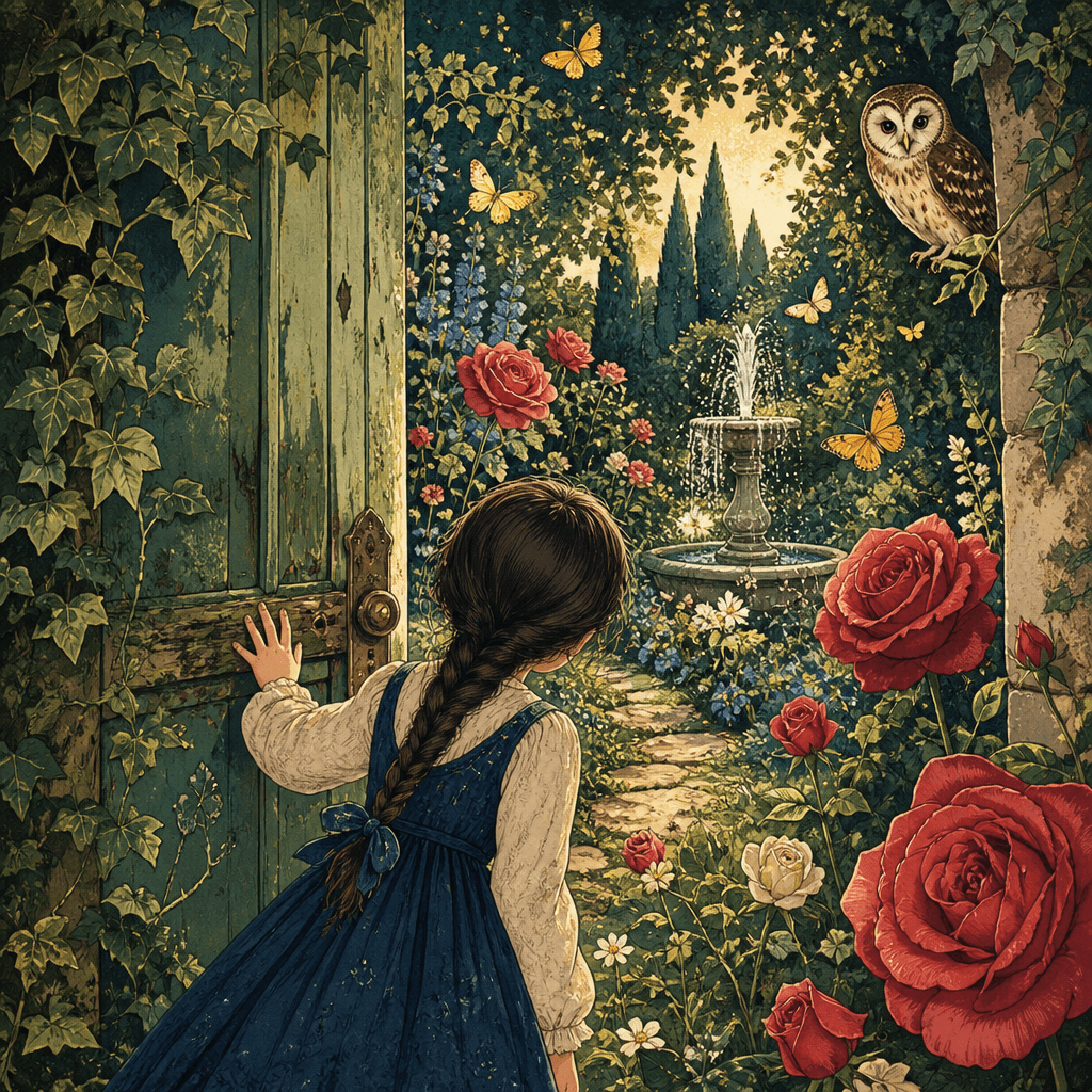 Couverture exemple : Camille et le jardin oublié
